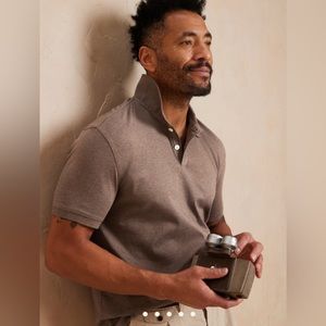 NWT Banana Republic Luxe Touch Polo | M Tall